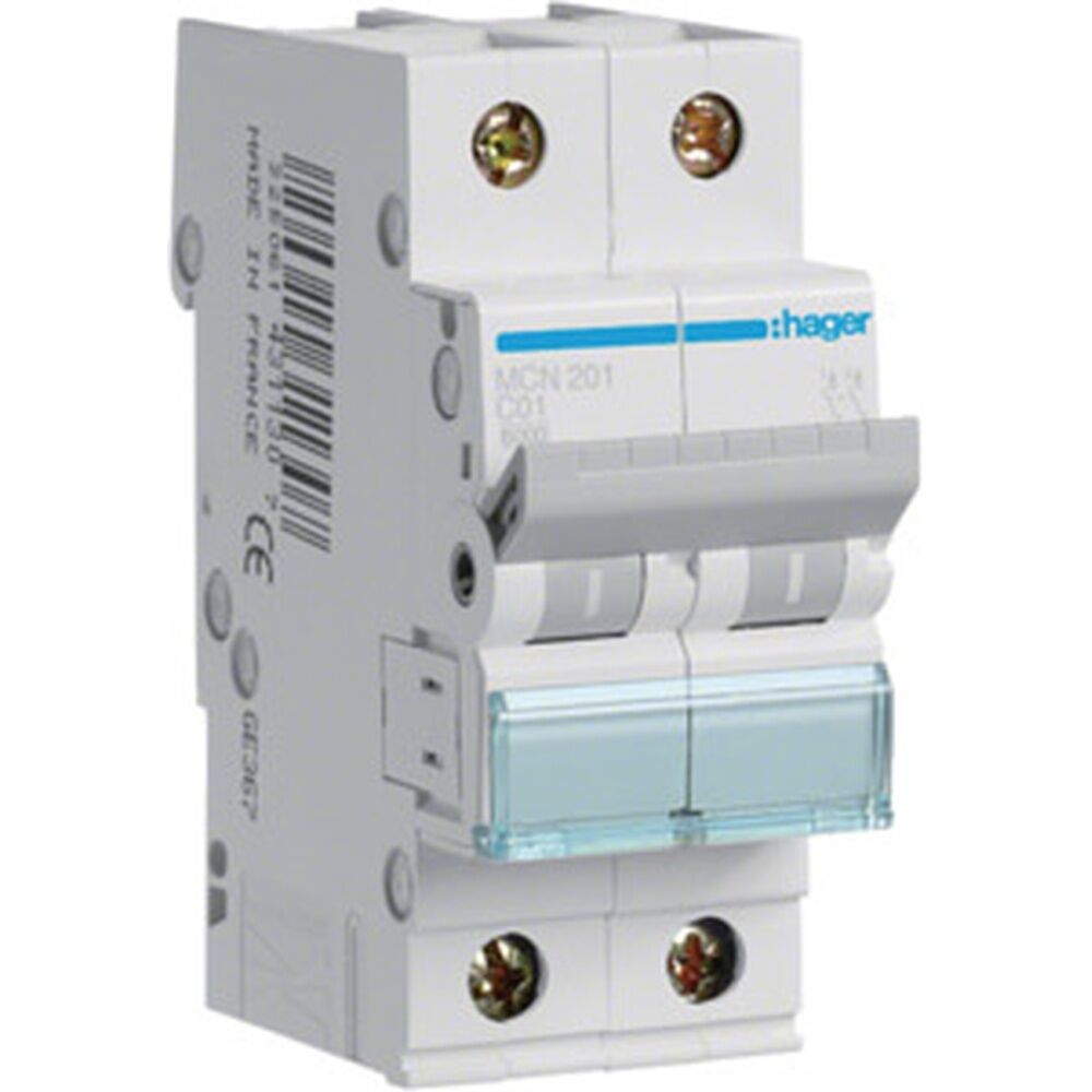 Hager Leitungsschutzschalter MCN201