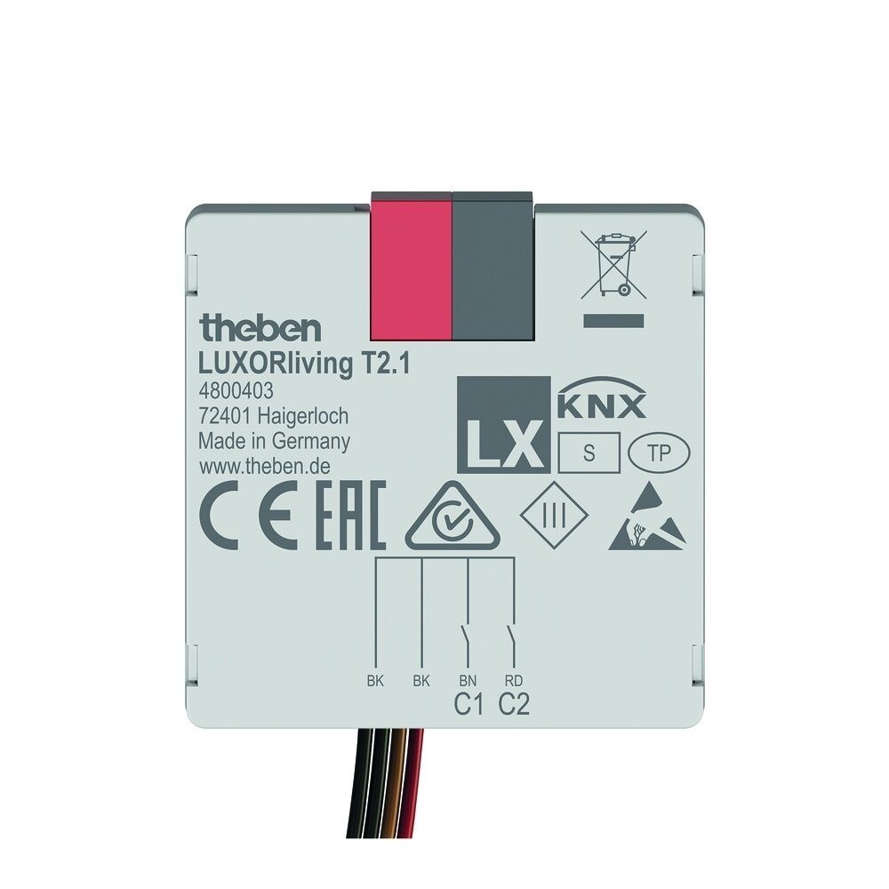 Theben Tasterschnittstelle 4800403 Typ LUXORliving T2.1