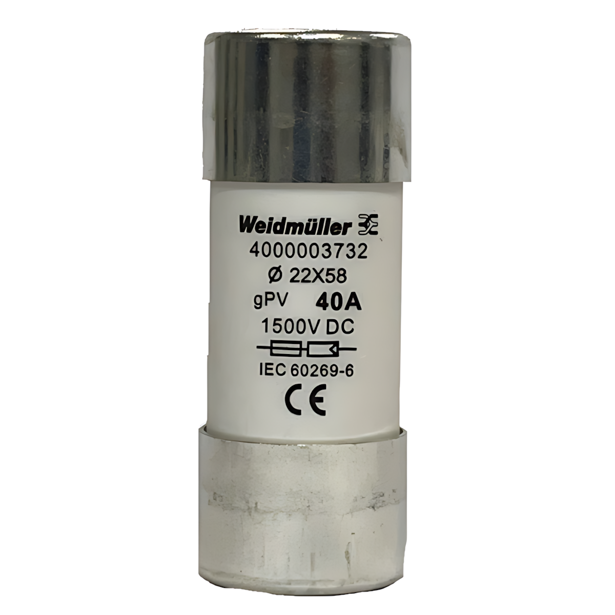 Weidmüller Zylindrischer 4000003732 Typ FUSE WSFL 22X58 40A 1K5V GPV