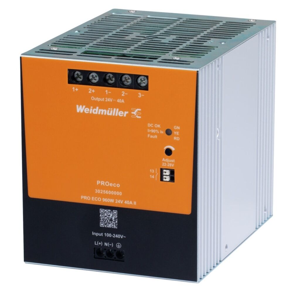 Weidmüller Gleichstromversorgung 3025610000 Typ PRO ECO 960W 48V 20A II 