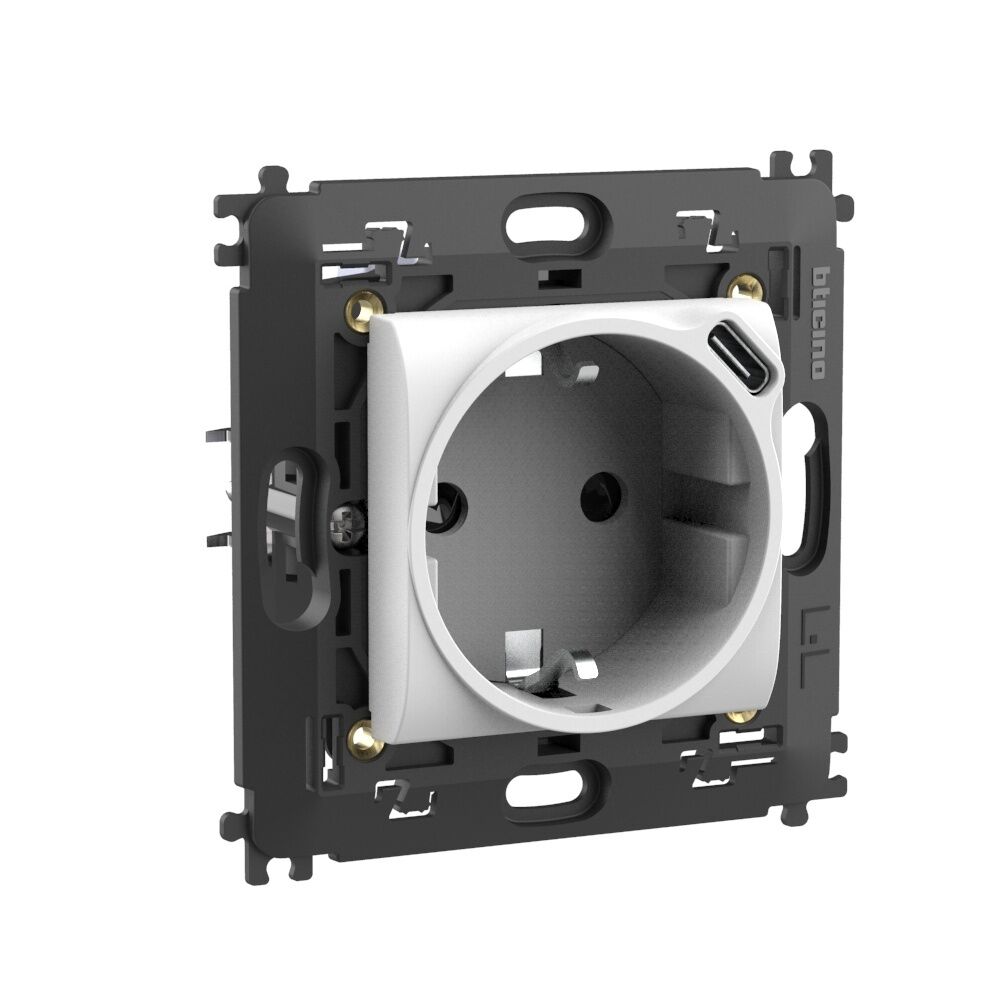 Bticino Schutzkontaktsteckdose N4141USB