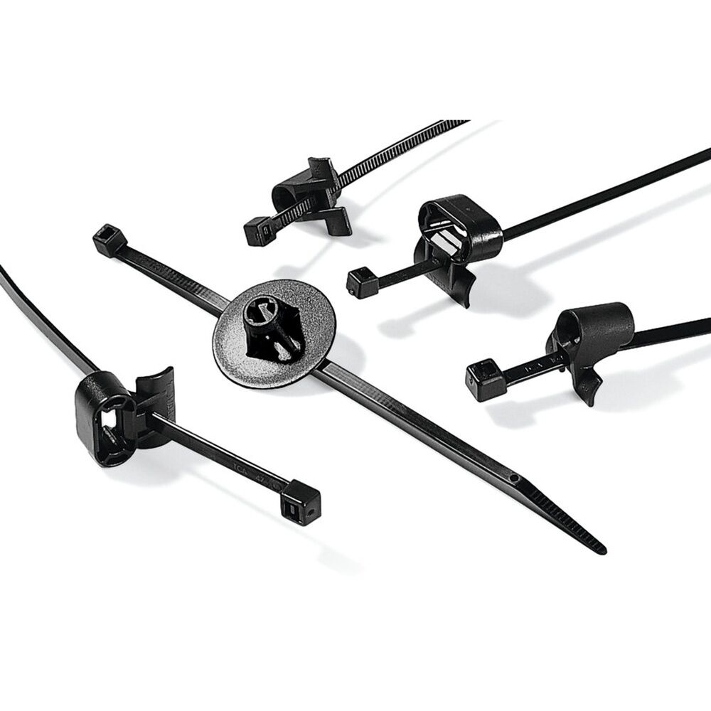 Hellermann Tyton Befestigungsbinder 150-21297 Typ T80ISBS5-PA66-BK (500)