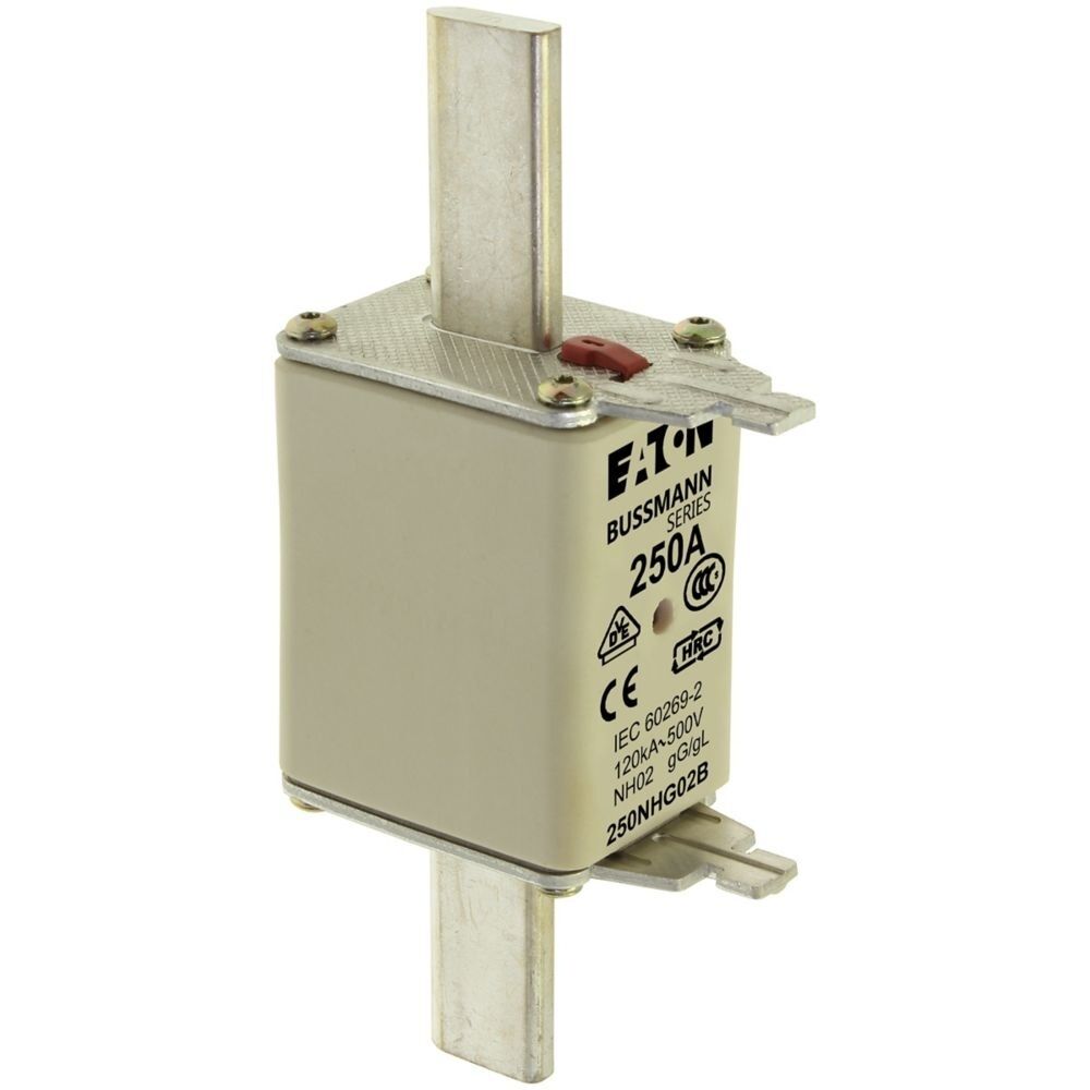 Eaton Sicherungseinsatz 250NHG02B Typ NH FUSE 250A 500V GL/GG SIZE 02 DUAL IND
