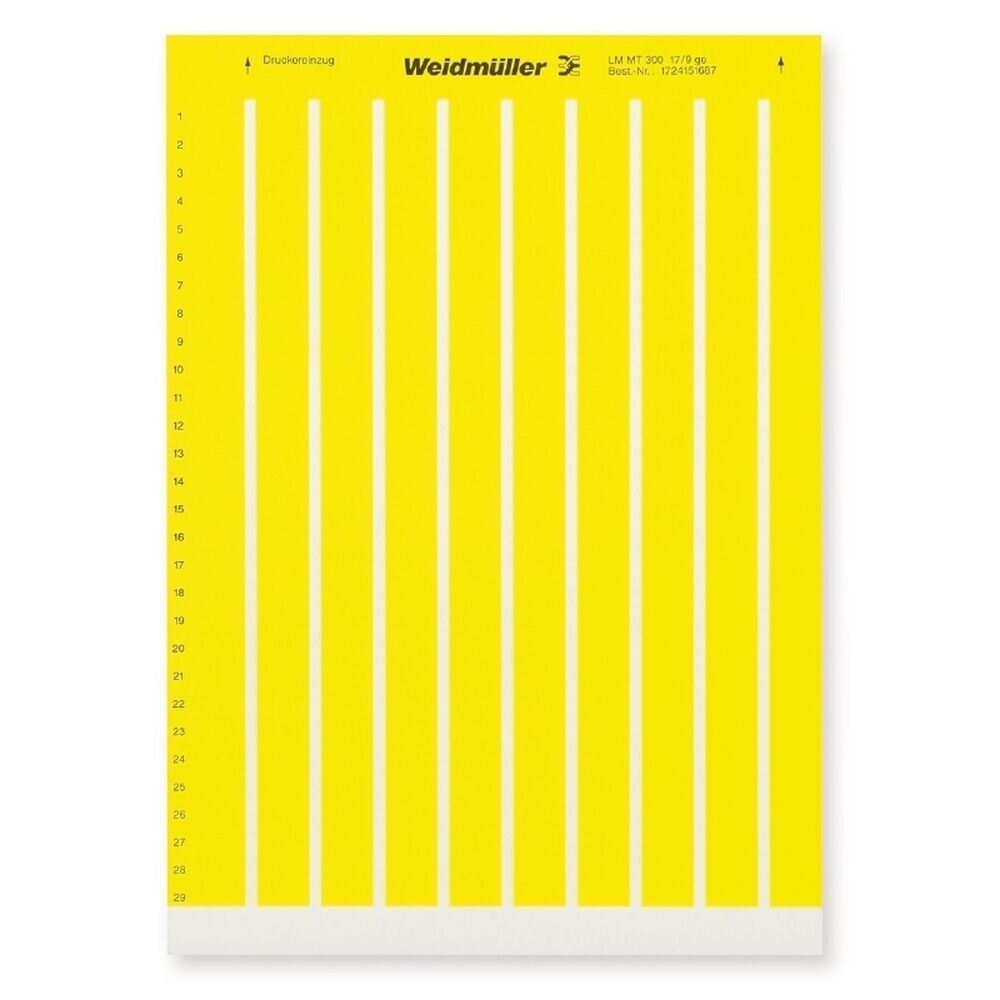 Weidmüller Gerätemarkierung 1724151687 Typ LM MT300 17/9 GE