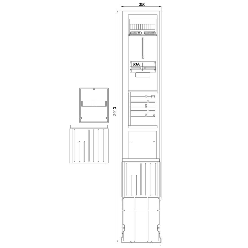 f-tronic Anschlusssäule ZSA2012SBZKHO Nr. 7160104