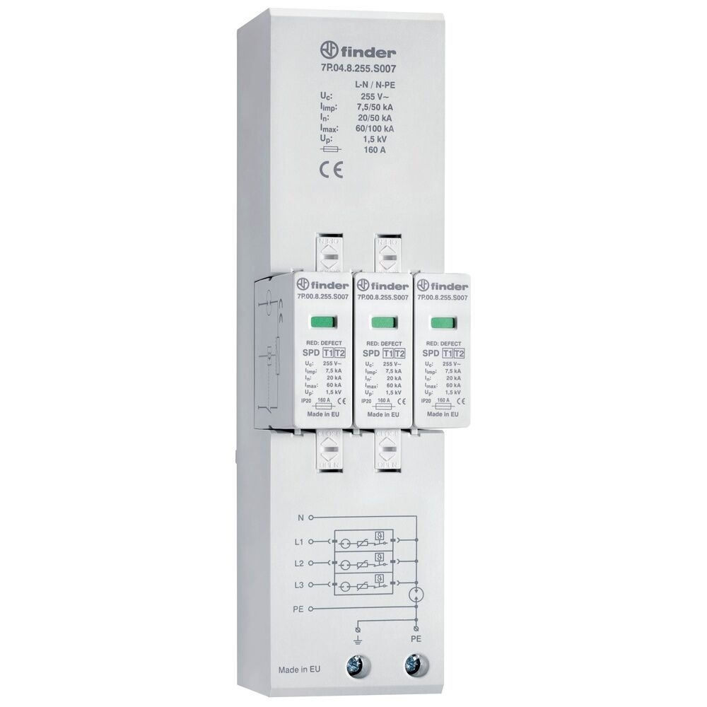 Finder Blitz und Überspannungsableiter 7P.04.8.255.S007