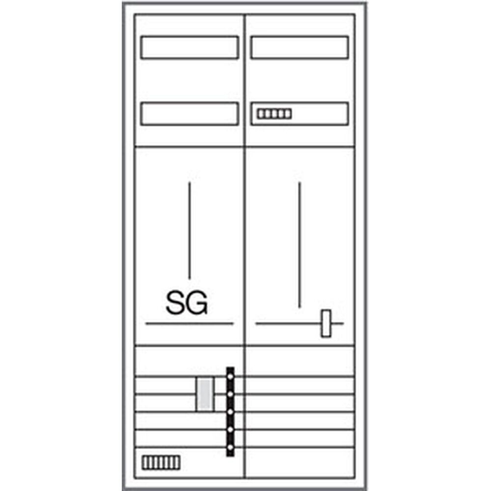Hager Komplettschrank ZB322U19LS 