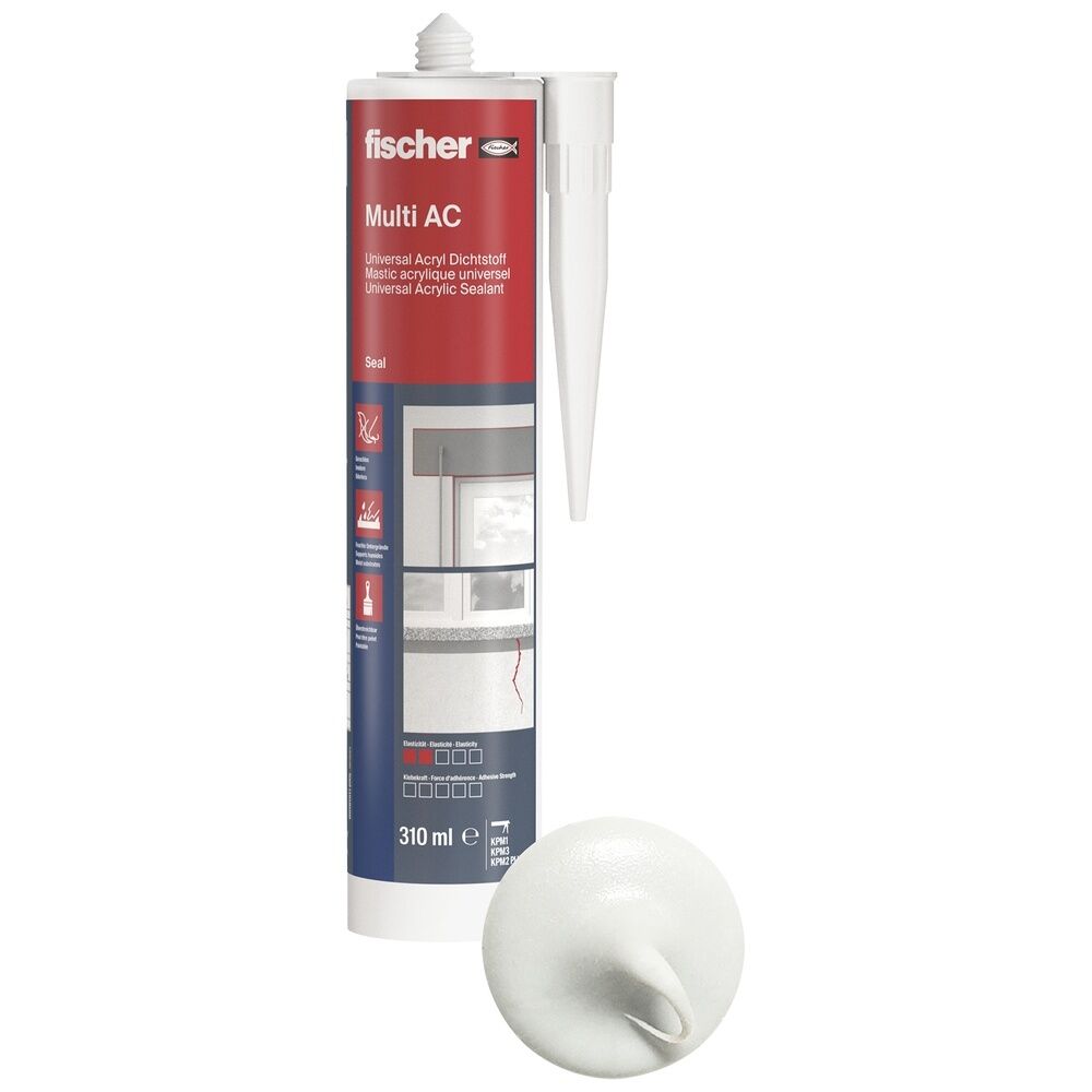 Fischer Acryldichtstoff 053110 Typ DA W (DE/EN) 