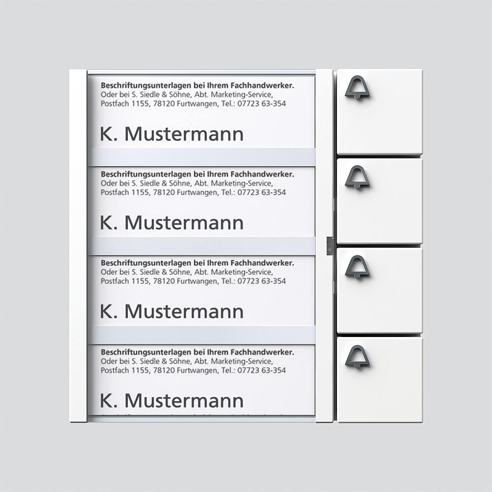 Siedle Tastenmodul 200035740-00 Typ BTM 650-04 W