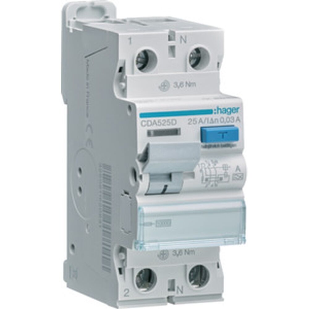 Hager FI Schalter CDA525D