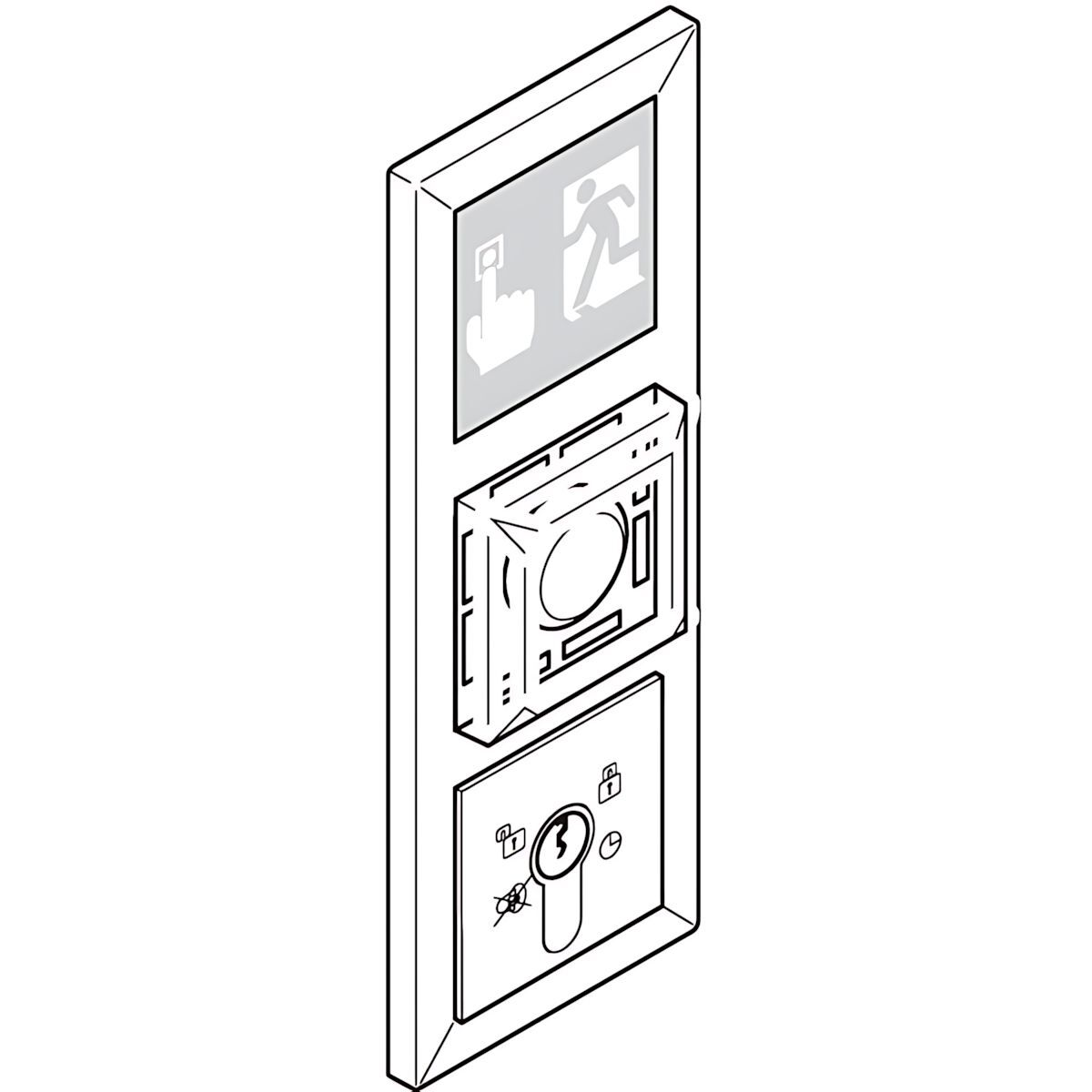 Assa Abloy Fluchttürsteuerterminal 1384-11B2--3500 Typ 1384-11B