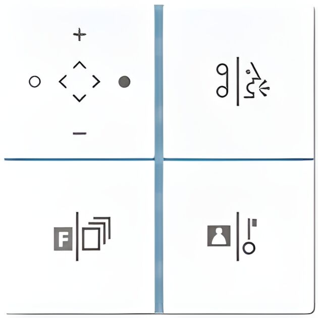 Jung TKM Tastensatz Video TKISVLS914TSWW 