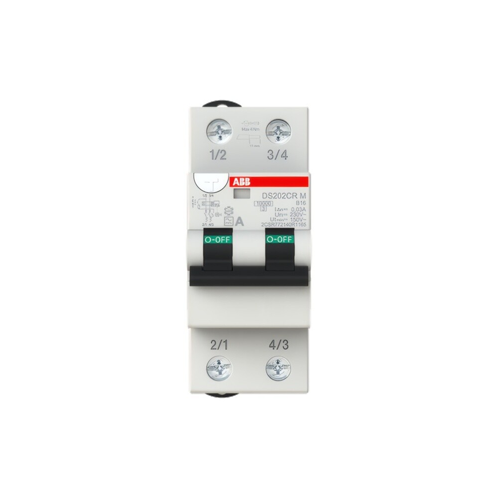 ABB Kombination FI Schalter Leitungsschutzschalter 2CSR772140R1165 Typ DS202CRMA-B16/0,03