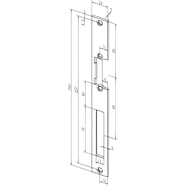 Assa Abloy Flachschließblech -------54A35-01