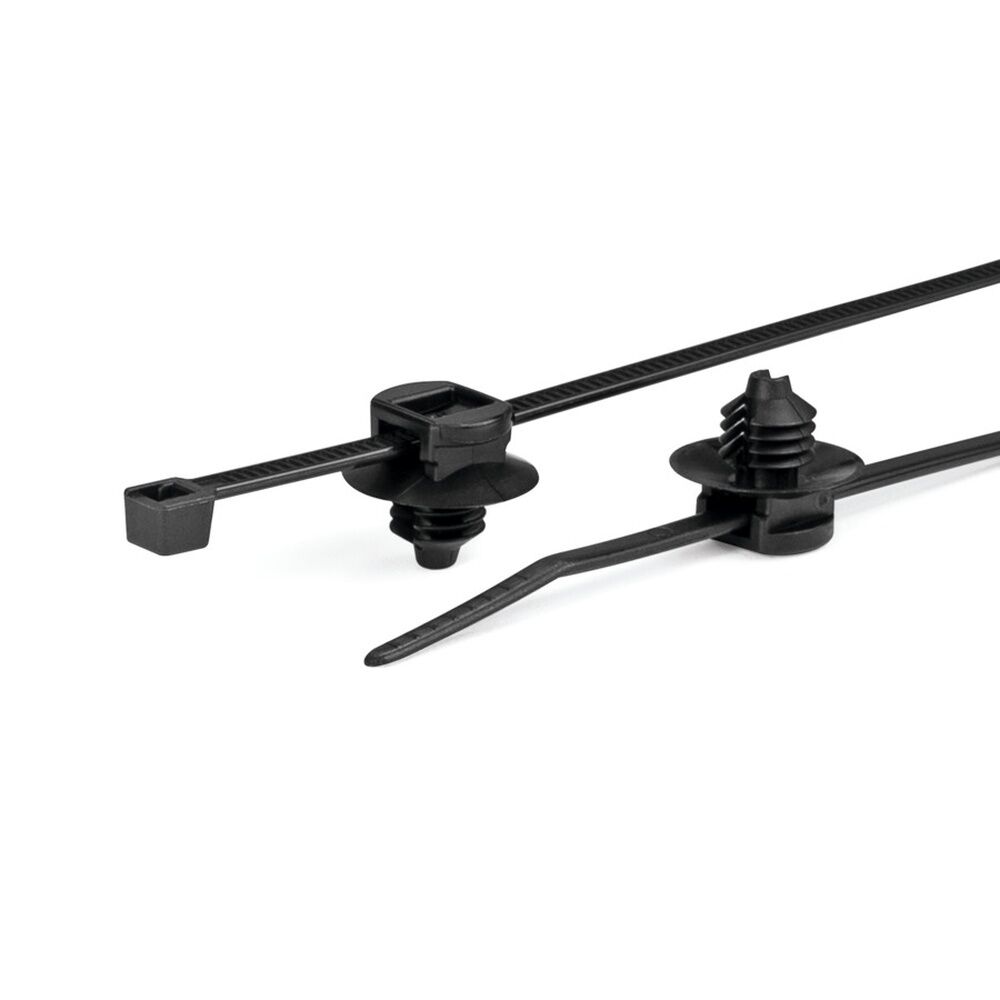 Hellermann Tyton Befestigungsbinder 150-77932 Typ T30LRFT6-PA66HS/PA66HIRHS-BK (500)