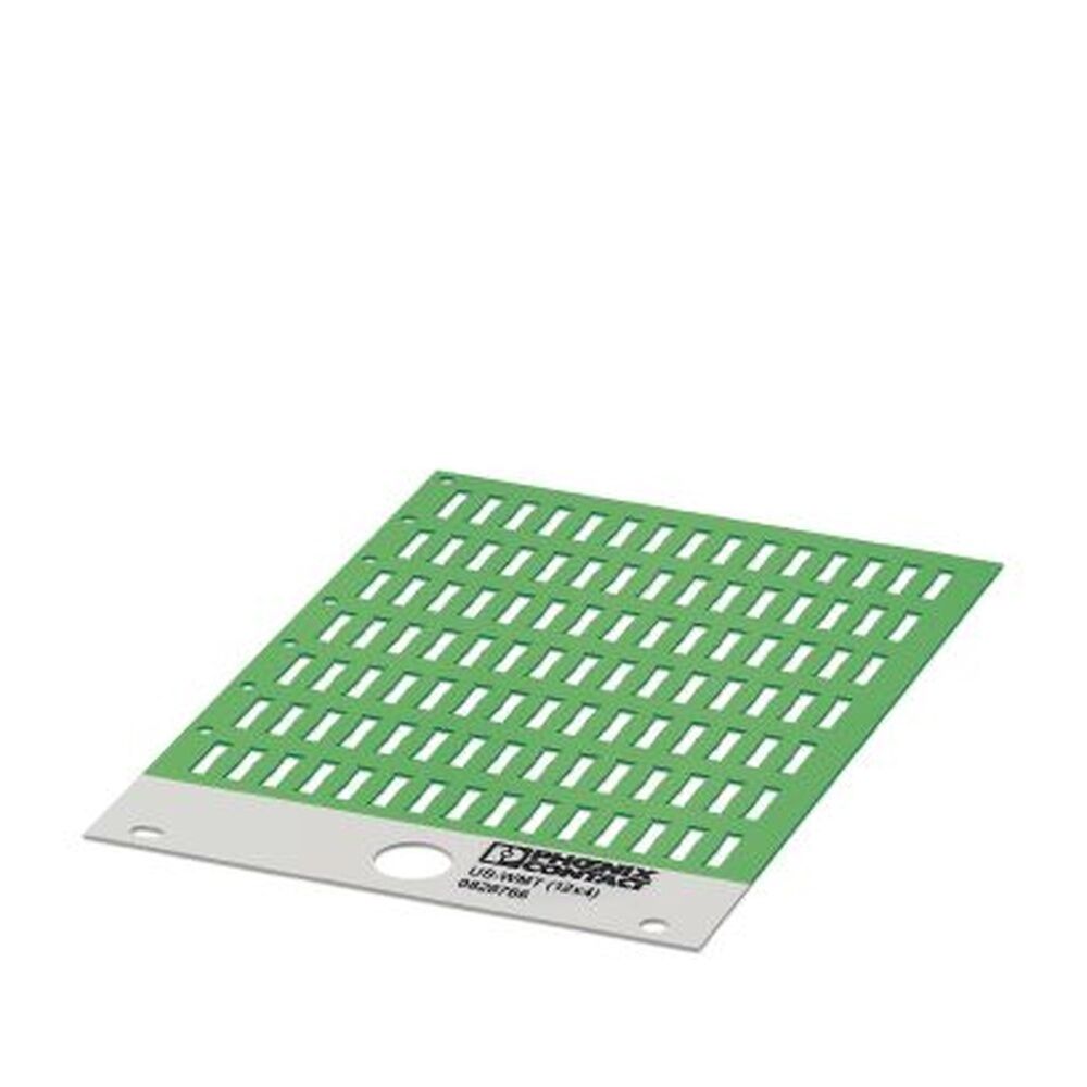 Phoenix Contact Kabelmarker 0829285 Typ US-WMT (12X4) GN 