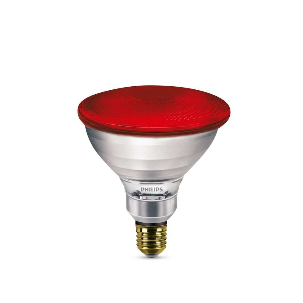 Signify Philips Infrarot Reflektorglühlampe 60053015 Typ PAR38 IR 175W E27 230V Red 1CT/12 