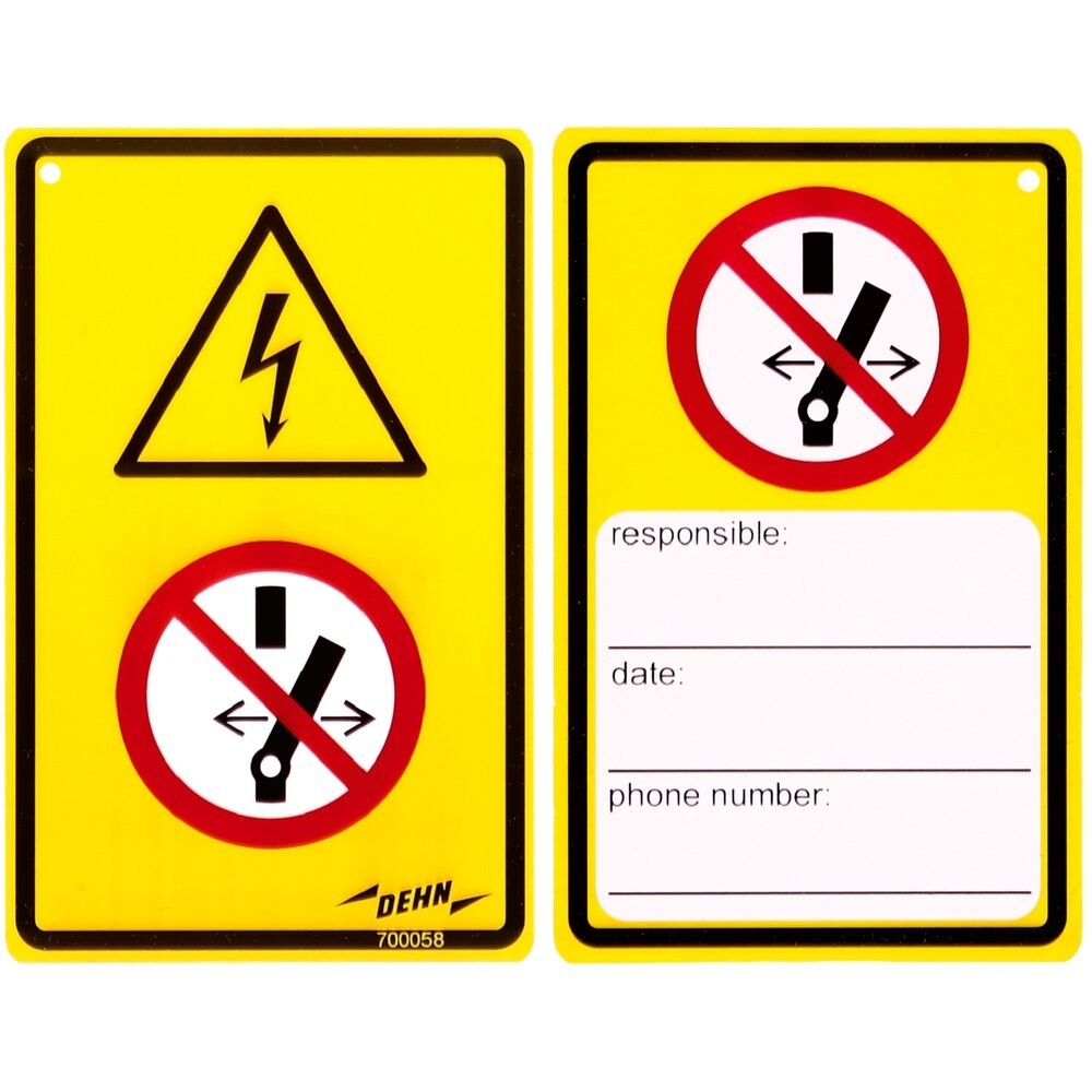 Dehn + Söhne WuH Schild 700058 Typ WHS AS SV