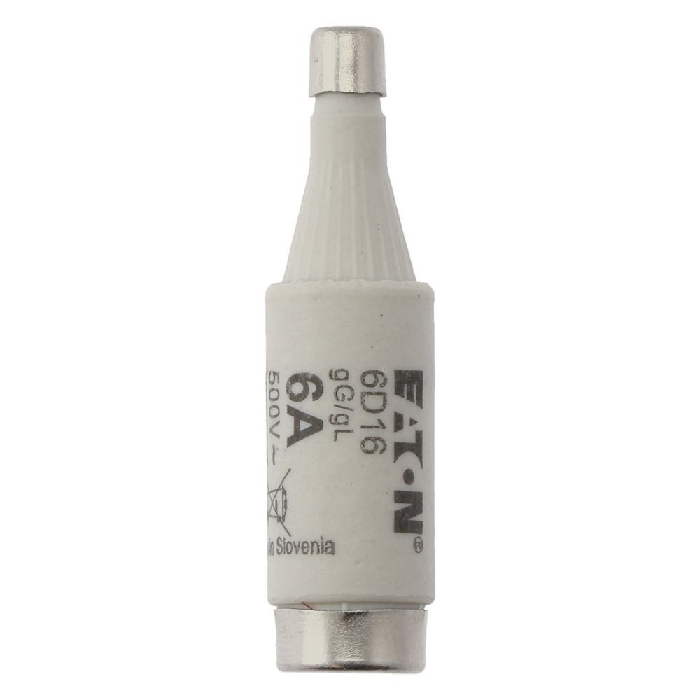 Eaton Sicherungseinsatz 6D16 Typ FUSE-D1 6A T GL/GG 500VAC E16