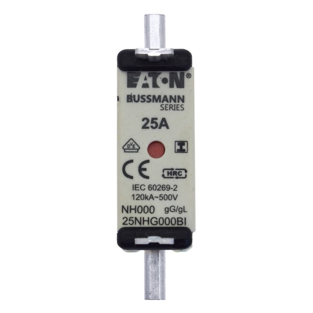 Eaton Sicherungseinsatz 25NHG000BI Typ NH FUSE 25A 500V GL/GG SIZE 000