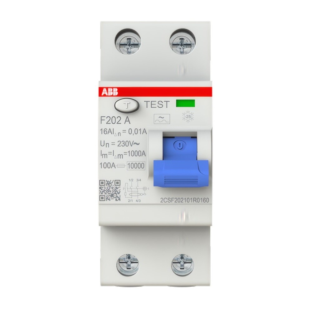 ABB FI Schutzschalter 2CSF202101R0160 Typ F202A-16/0,01
