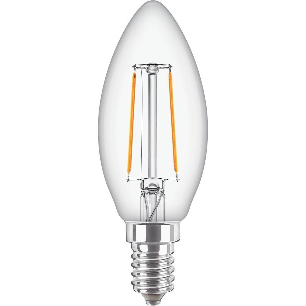 Signify Philips LED Glühfaden Kerzenlampe 37757800 Typ CorePro LEDCandleND 2-25W E14B35 827CL G