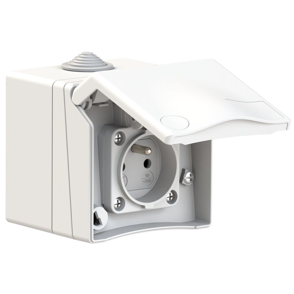 Bals Schutzkontakt Wandsteckdose 72011 Typ 72011/Schutzkontakt-Anbausteckdose16A3pIP44250V