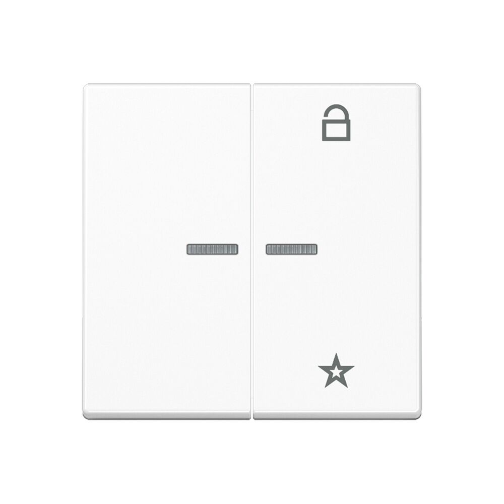 Jung eNet Funk Steuertaste 2fach FMA1701BFWWM