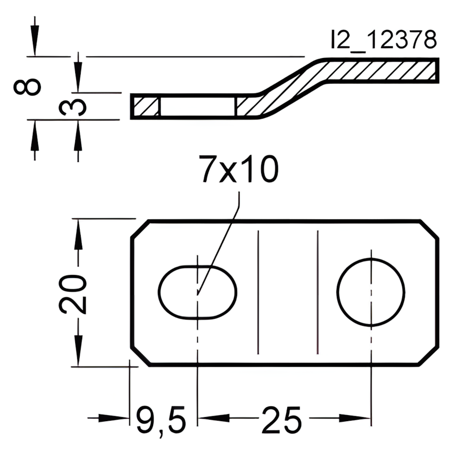 Siemens Befestigungslaschen 8HC3800