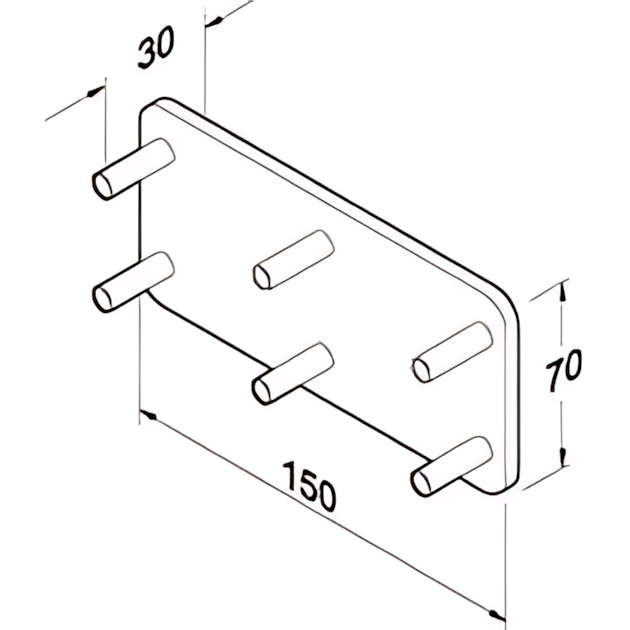 Assa Abloy Montage Gegenhalter 828-5--------44