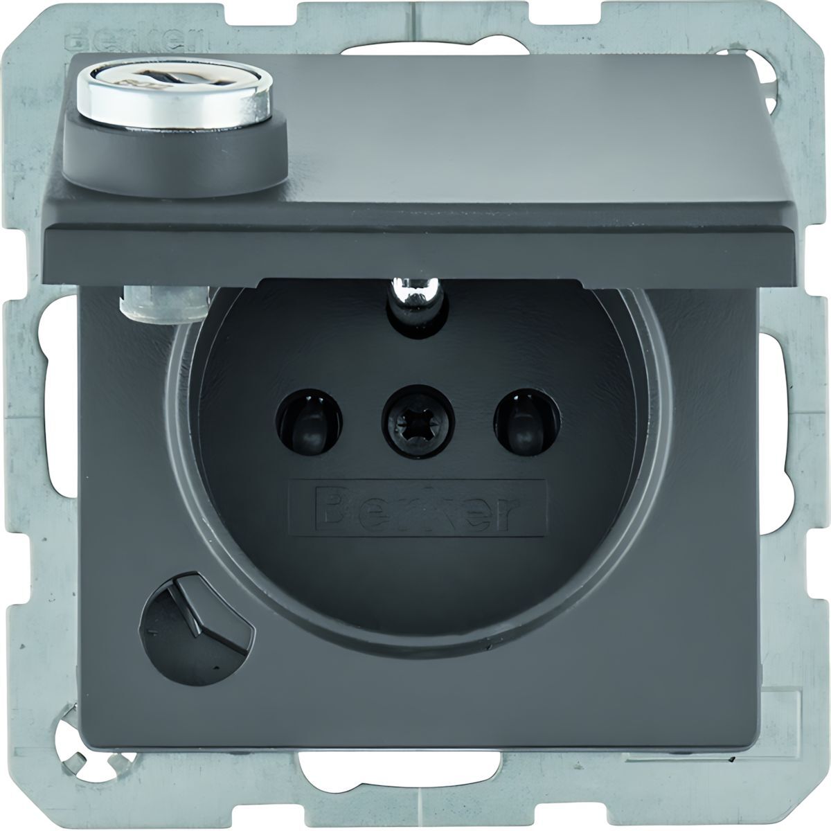 Berker Steckdose mit Erdstift 6765116086