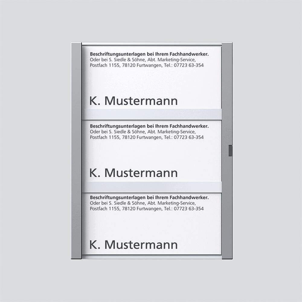 Siedle Namensschild 200029792-00 Typ TM 612-3/BTM 650-03 SM