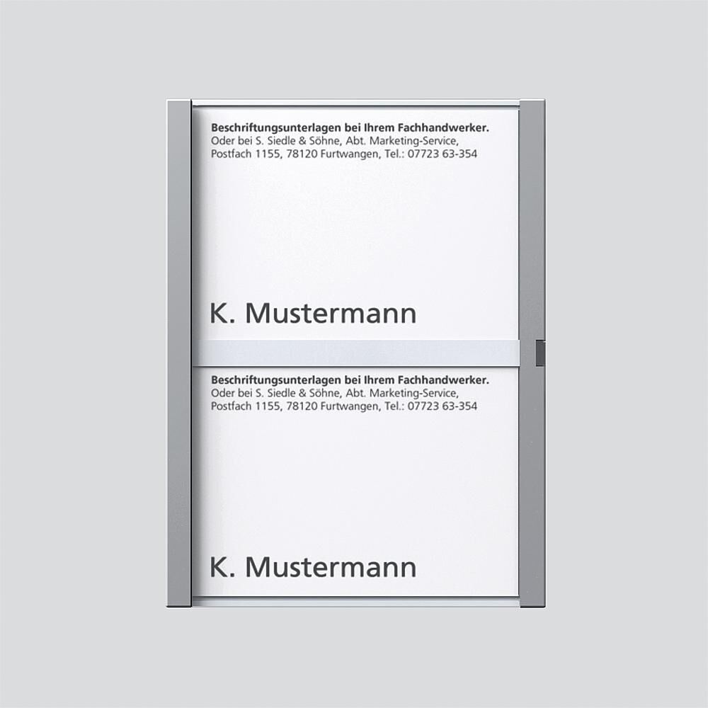 Siedle Namensschild 200029788-00 Typ TM 612-2/BTM 650-02 SM