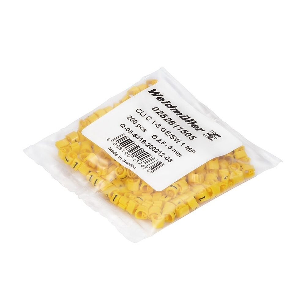 Weidmüller Kabelmarkierungssystem 0253411663 Typ CLI C 3-6 GE/SW N MP