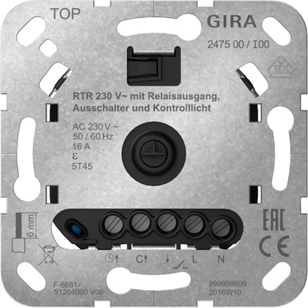 Gira Einsatz Raumtemperaturregler 247500