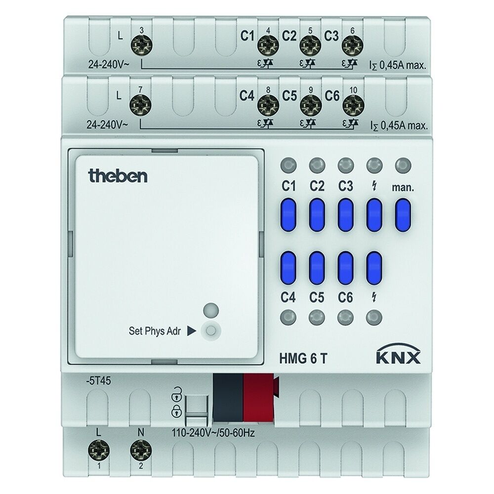 Theben KNX Heizungsaktor 4930240 Typ HMG 6 T KNX