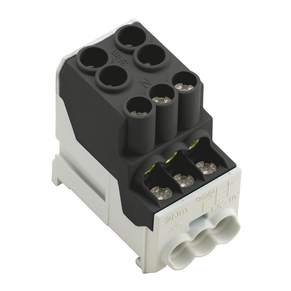 Weidmüller Potentialverteilerklemme 2814490000 Typ WPD 100 2X25/6X10 BK