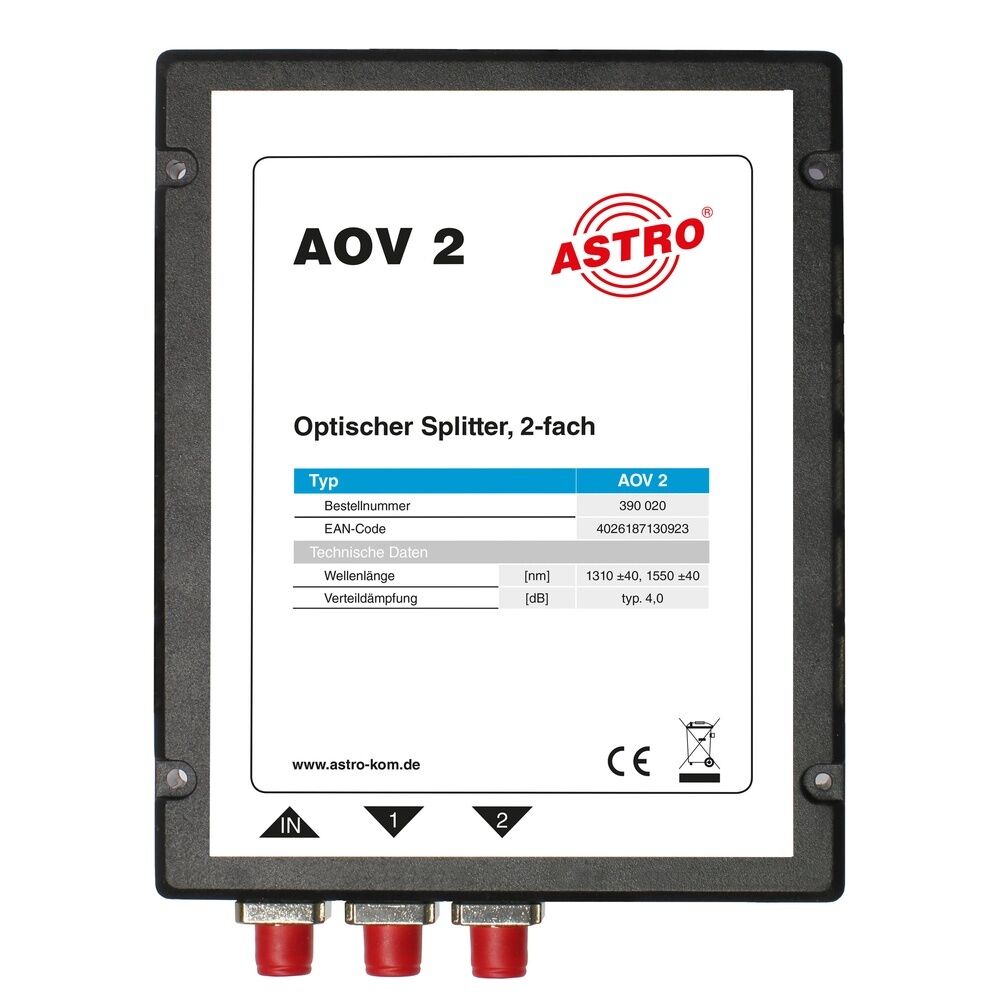 Astro Bit Optischer 2-fach Splitter 390020 Typ AOV 2