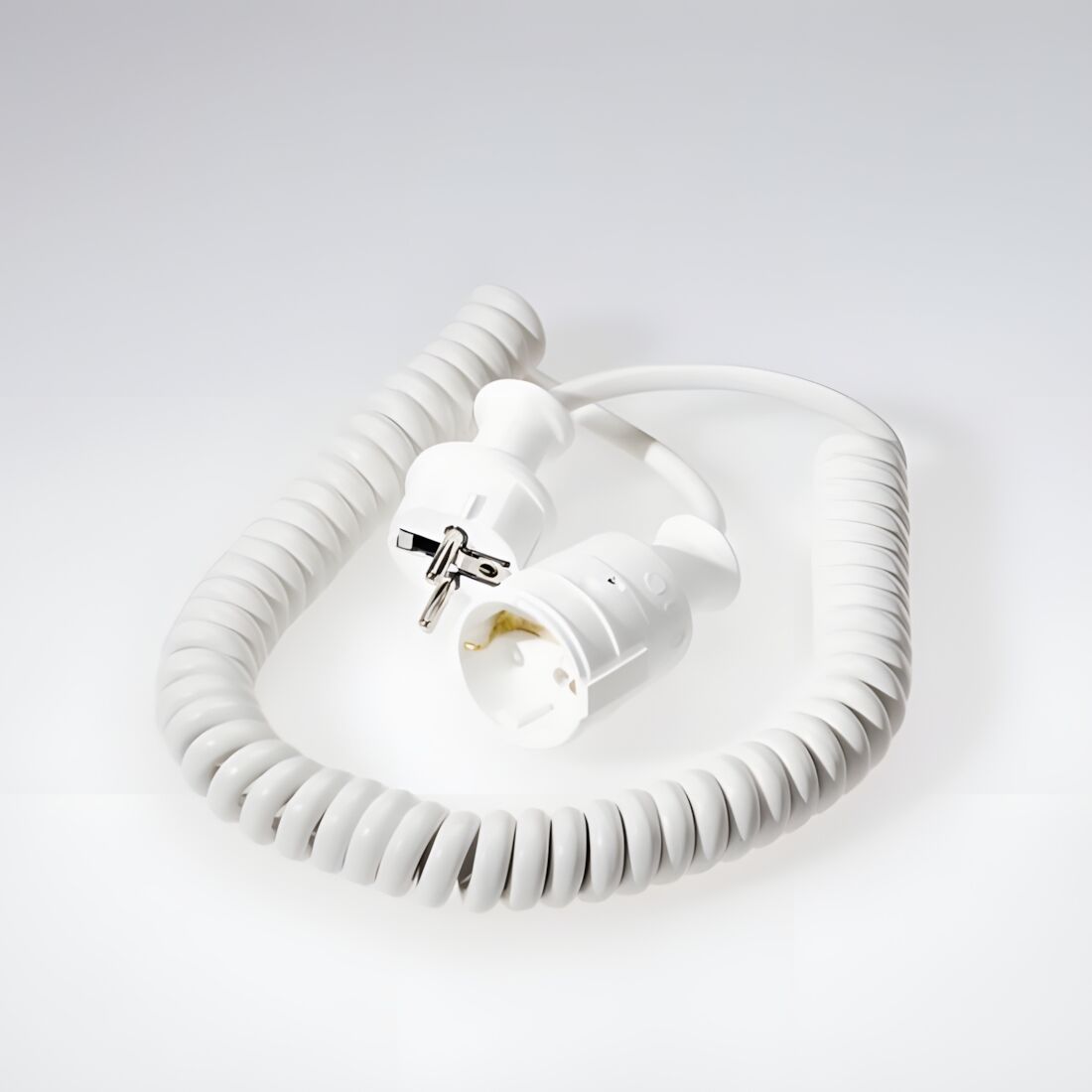 Schaum Schutzkontakt Spiralverlängerung 429042