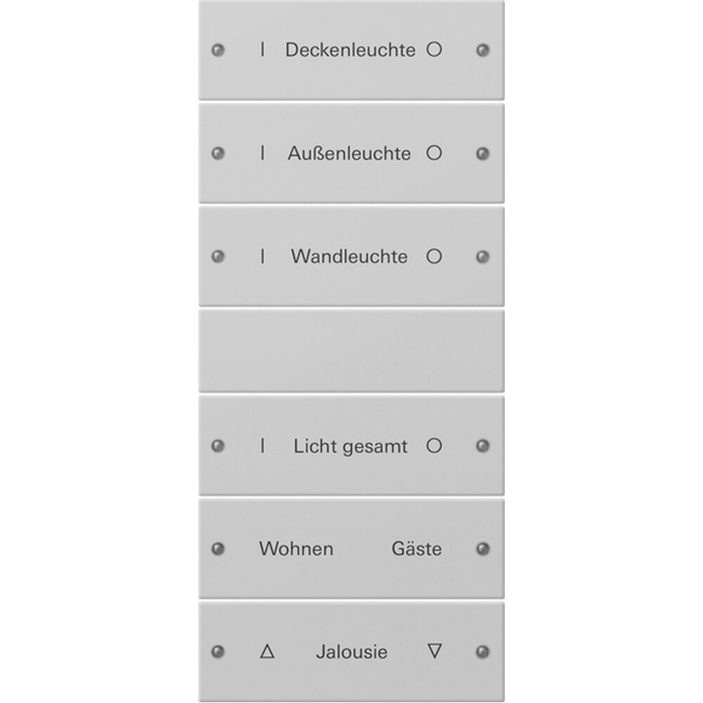 Gira Wippenset 6fach 2206015