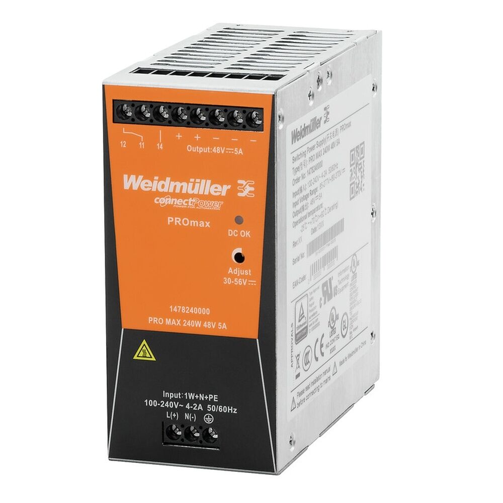 Weidmüller Stromversorgung 1478130000 Typ PRO MAX 240W 24V 10A
