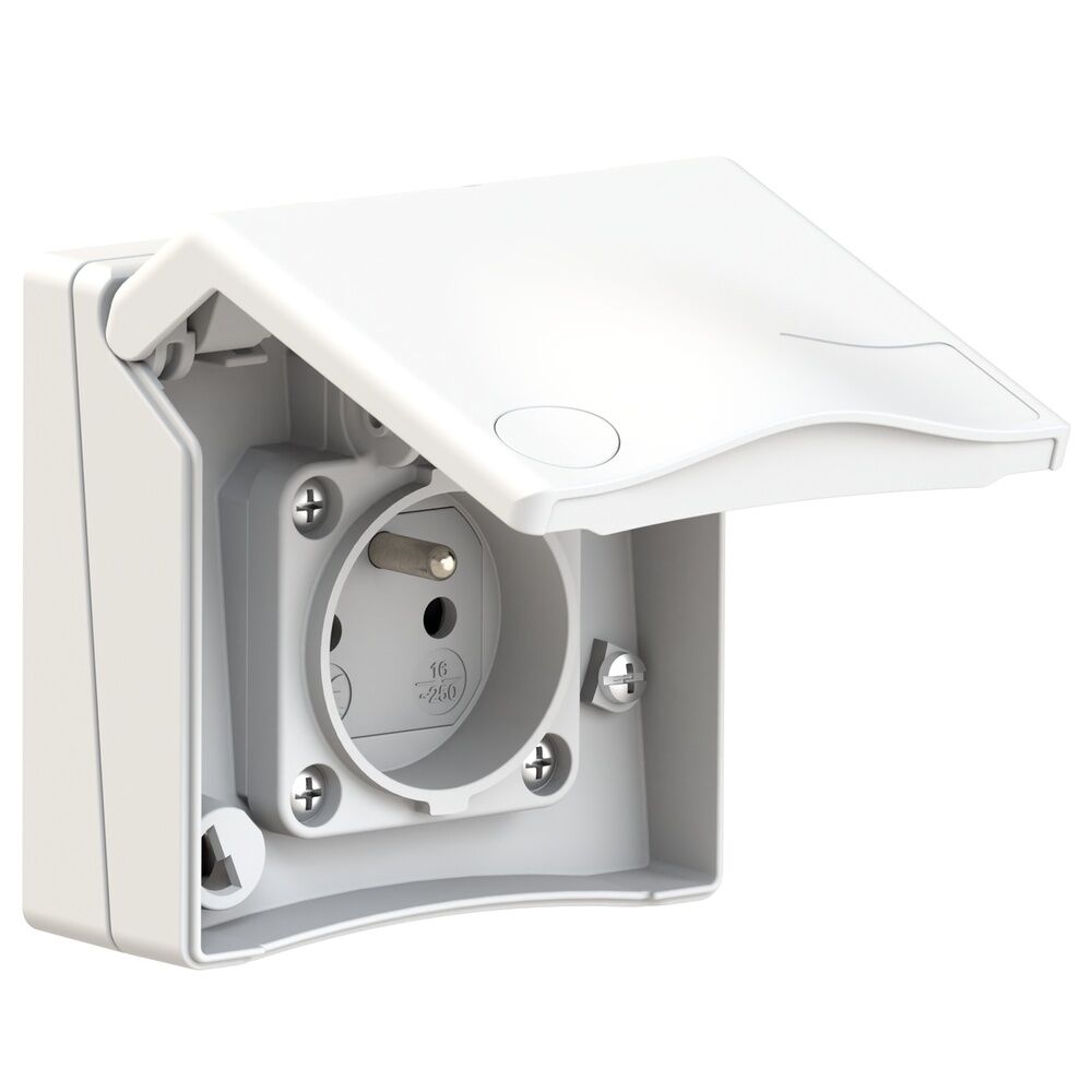 Bals Schutzkontakt Anbausteckdose 71011 Typ 71011/Schutzkontakt-Anbausteckdose16A3pIP44250V 