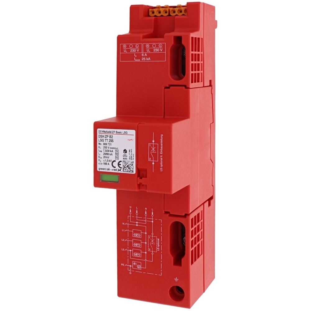 Dehn + Söhne Kombi Ableiter 909731 Typ DSH ZP B2 LSG TT 255