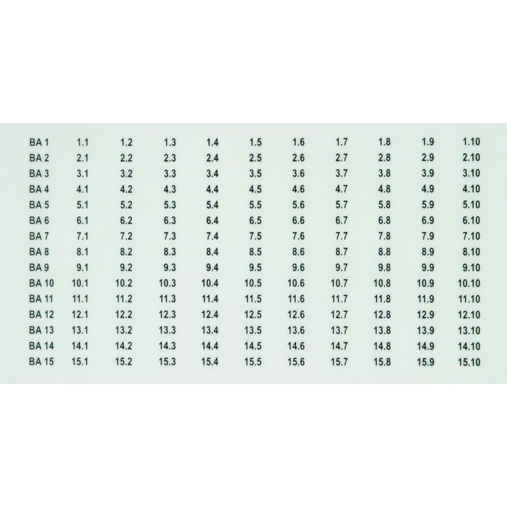 Dehn + Söhne Bezeichnungssystem 920398 Typ BS BA1 BA15 BXT