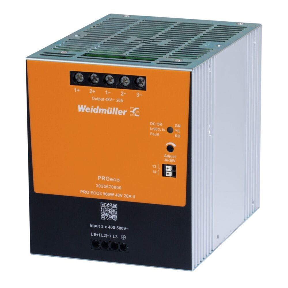 Weidmüller Gleichstromversorgung 3025660000 Typ PRO ECO3 960W 24V 40A II 