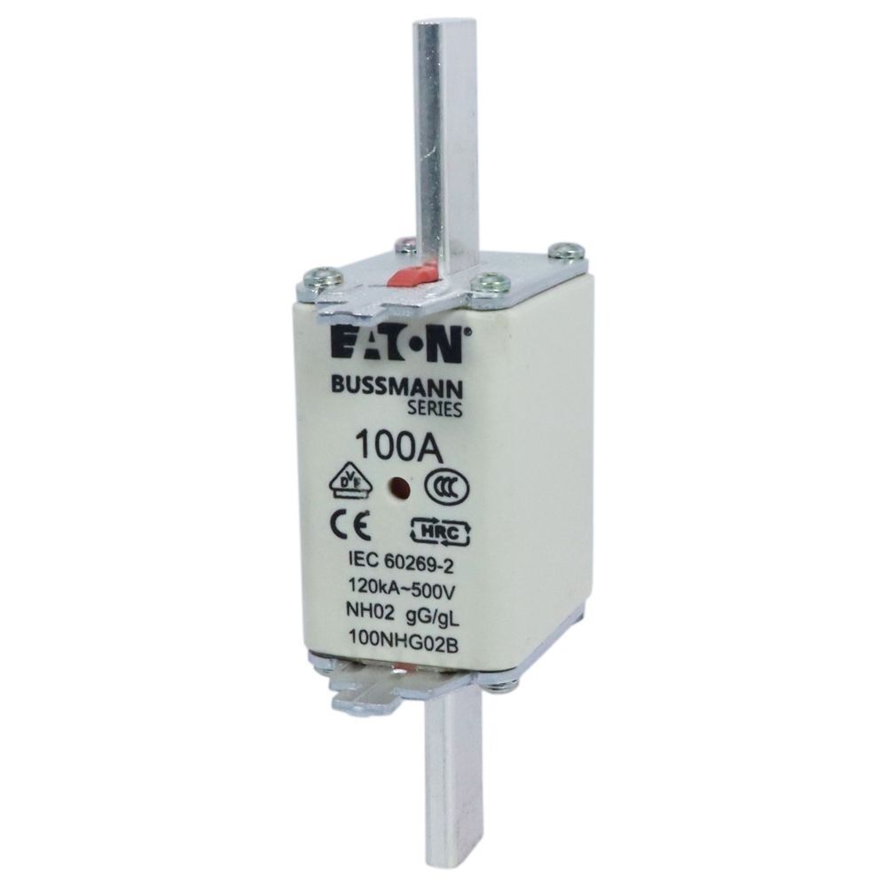 Eaton Sicherungseinsatz 100NHG02B Typ NH FUSE 100A 500V GL/GG SIZE 02 DUAL IN