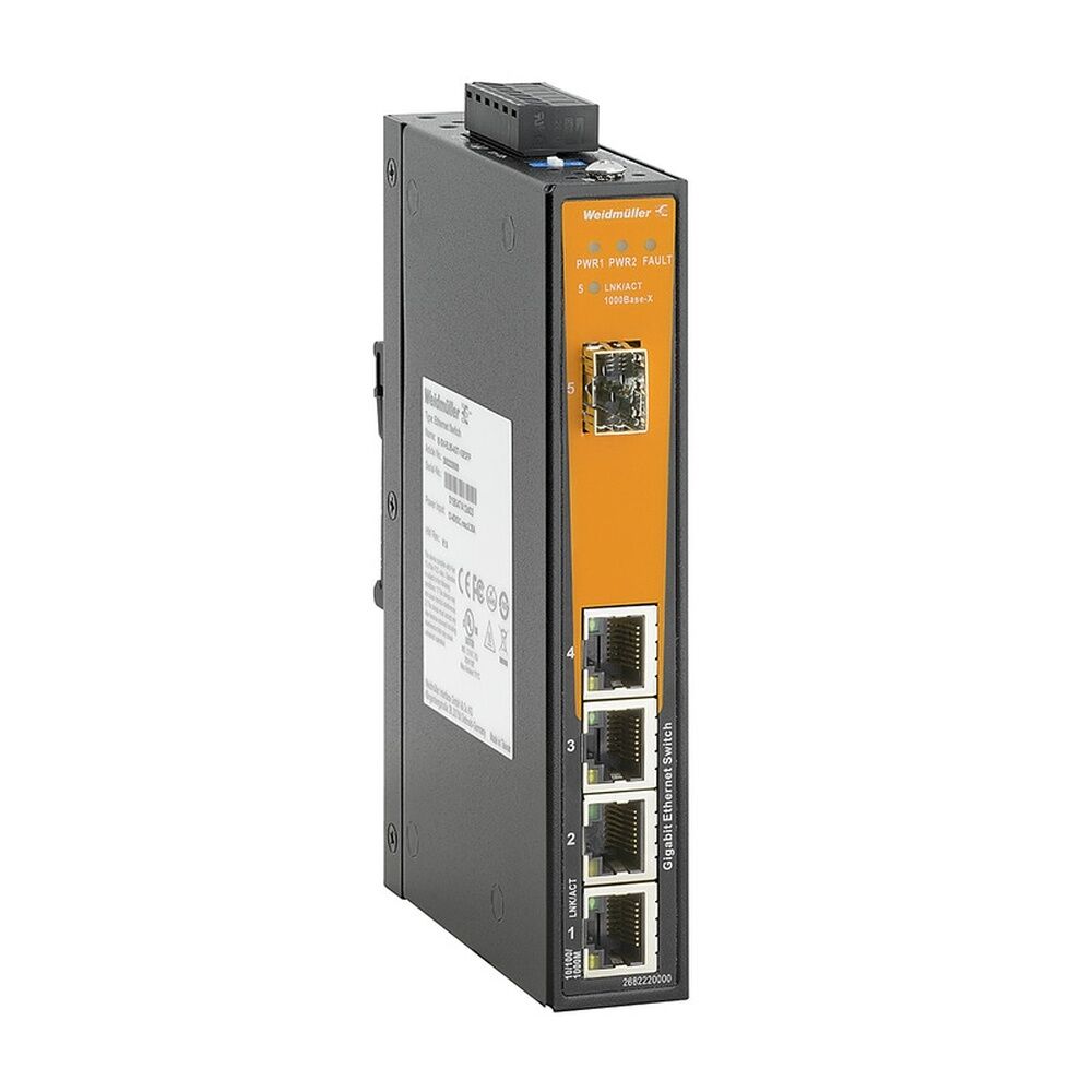 Weidmüller Netzwerk Switch 2682220000 Typ IE-SW-EL05-4GT-1GESFP