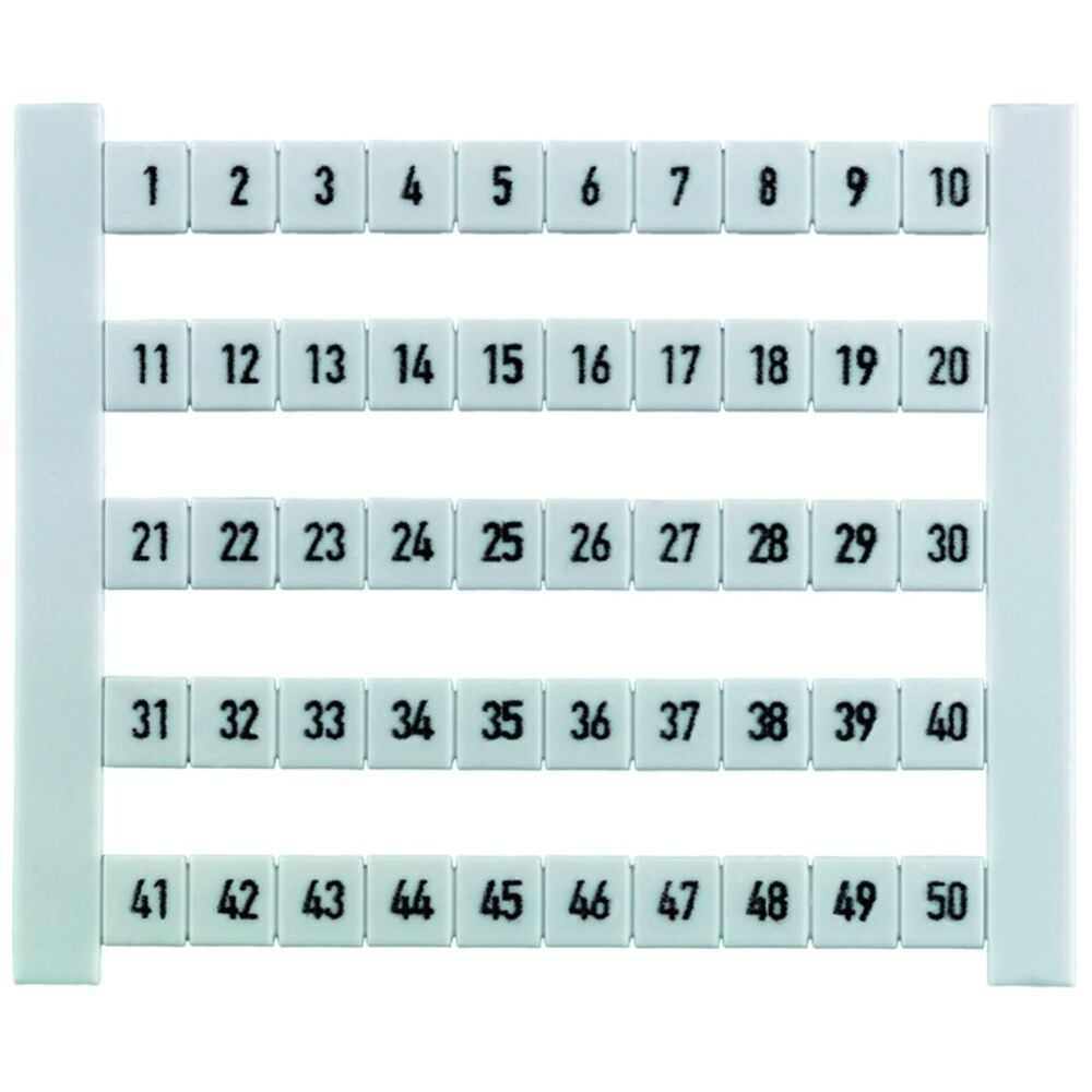 Weidmüller Klemmenmarkierung 0468660001 Typ DEK 6 FW 1-50