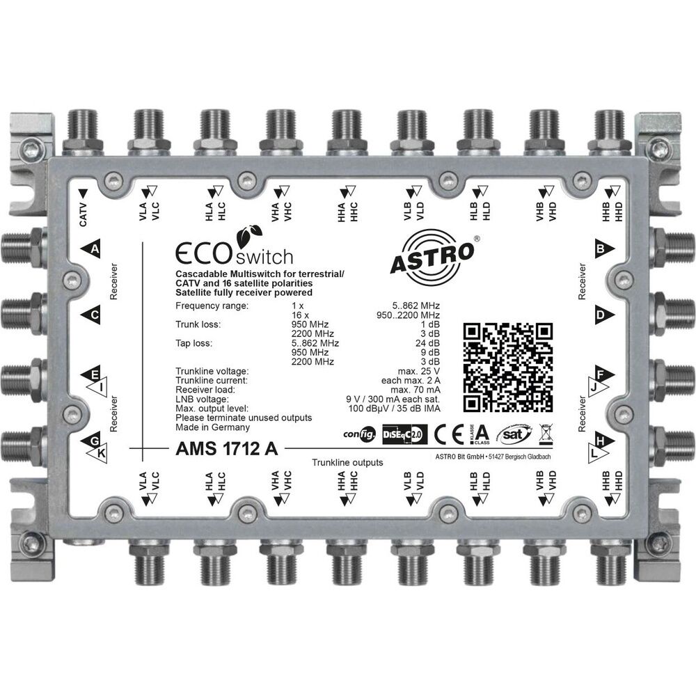 Astro Kaskadierbarer Multischalter 00360462 Typ AMS 1712 A ECO