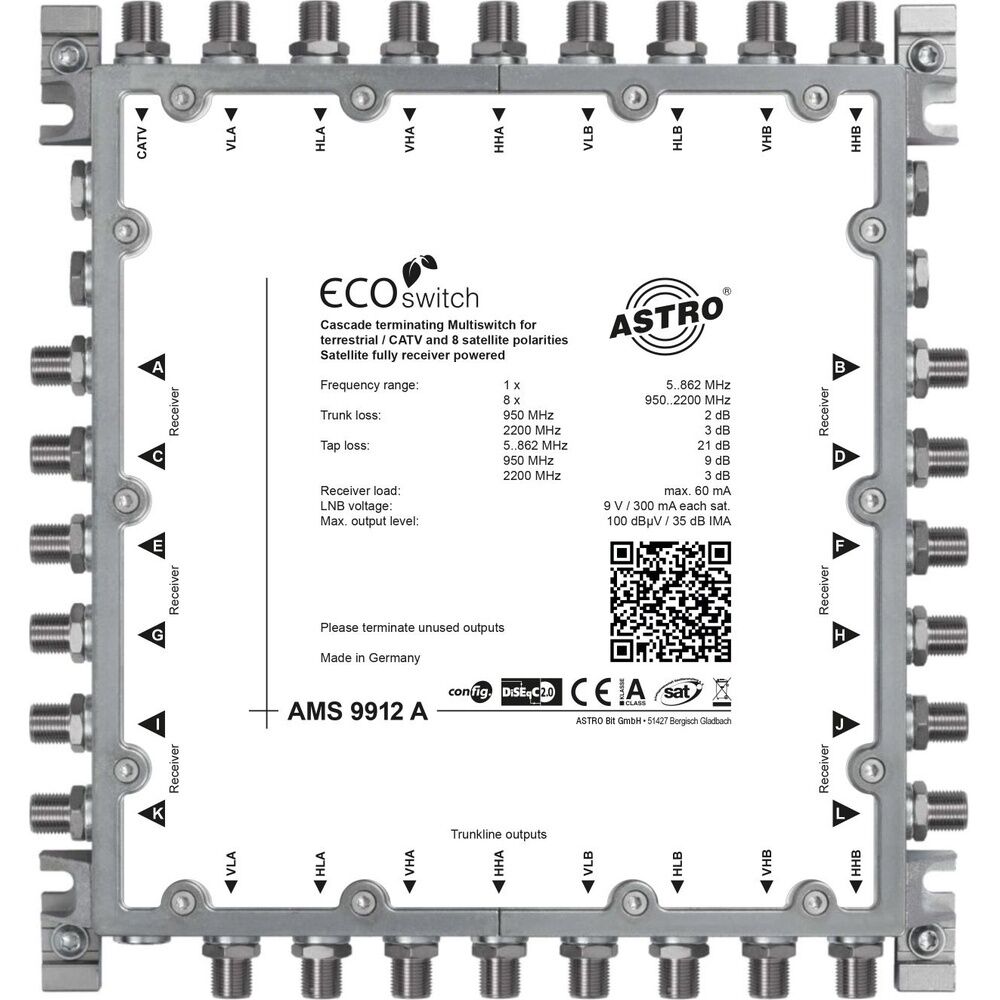 Astro Kaskadierbarer Multischalter 00360984 Typ AMS 9912 A ECO